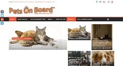 Desktop Screenshot of petsonboard.com