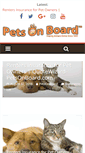 Mobile Screenshot of petsonboard.com